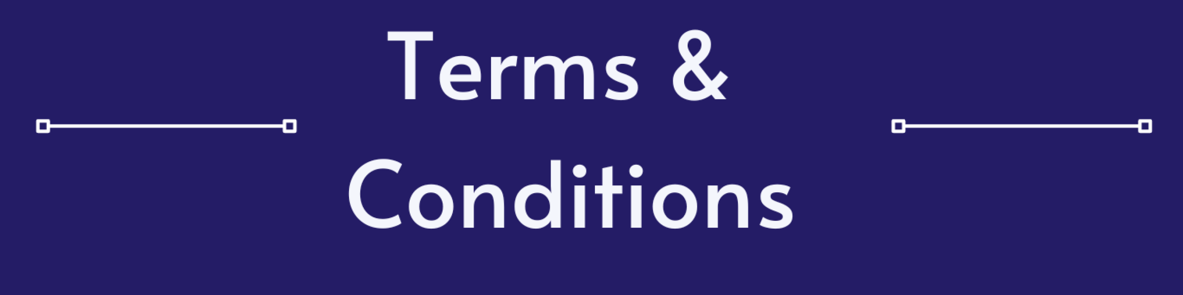 Terms and Conditions Page